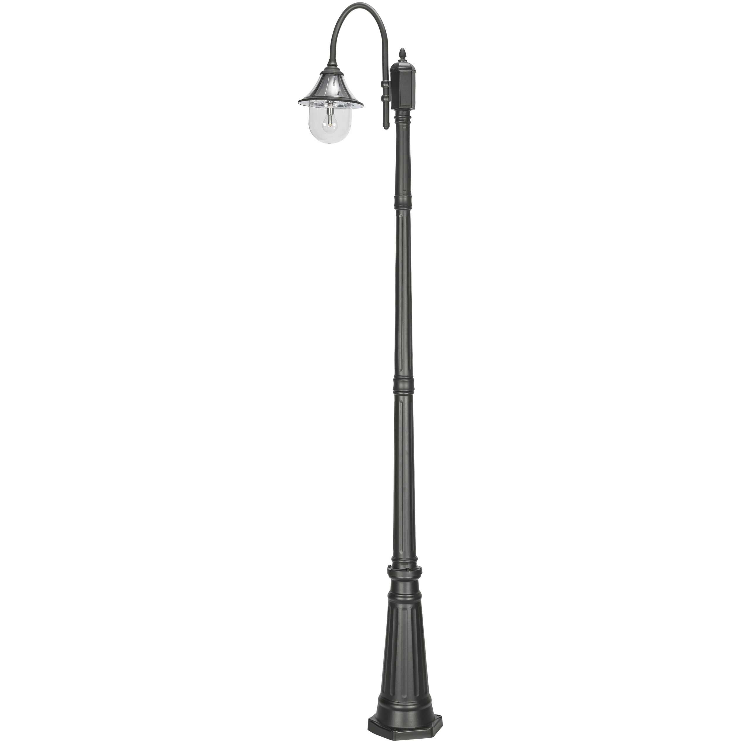 Orion 1 Light 94.63 inch Black Post Light, Solar